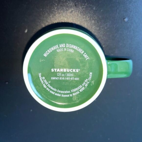Starbucks 2020 Siren Swirl Logo Green White Coffee Cup Mug Tea 12 oz. - Picture 8 of 8